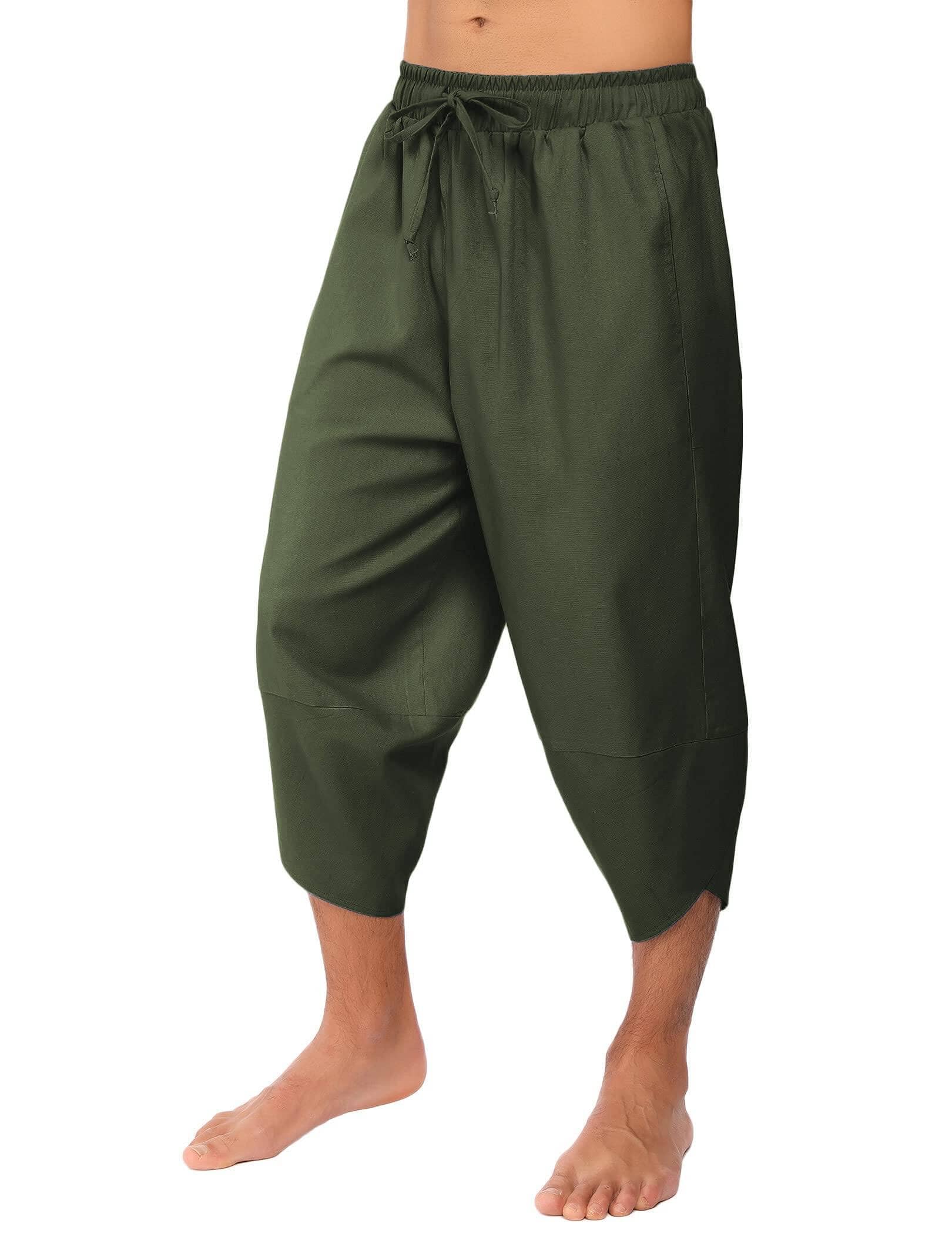 Buy 8 Bermuda Linen Shorts for Women Summer Half Pants Lightweight 3/4  Sweatpants 8/7 Length Yoga Pants with Pockets Online at desertcartINDIA